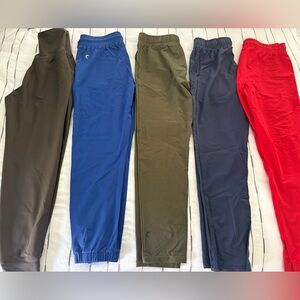 5 Pairs Women's Zyia Old Navy Joggers Pants - Gray Blue Olive Navy Red XS XXS